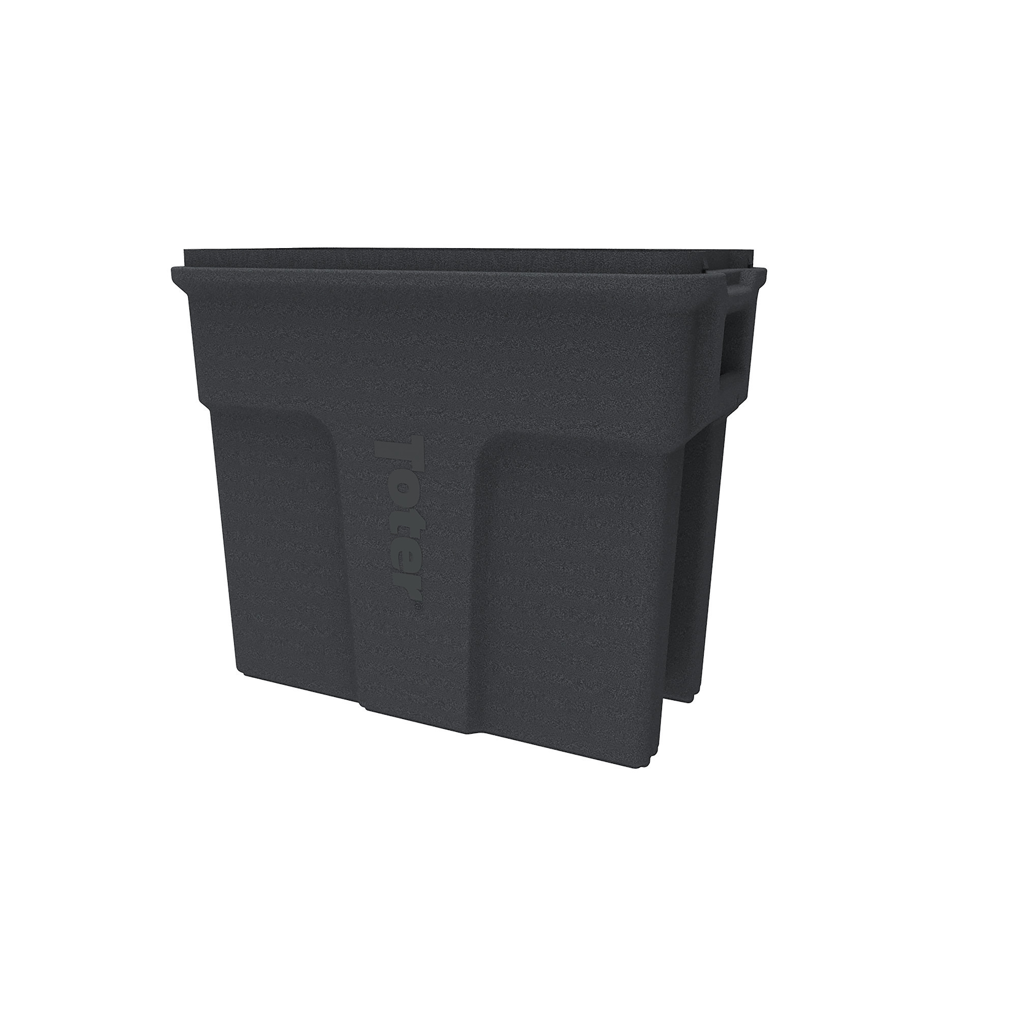 TOTER, 16 Gal Rectangular Trash Can - Granite, Capacity 16 Gal, Color Family Gray, Material Molded Plastic, Model# SL016